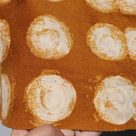 Maeve Orange and Cream Pencil Skirt - Picture 3 of 12